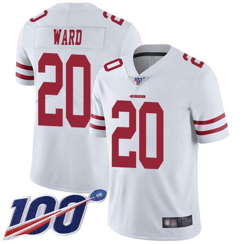 San Francisco 49ers Limited White Men Jimmie Ward Road NFL Jersey 20 100th Season Vapor Untouchable